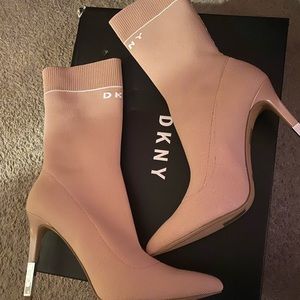 DKNY ROBBIE MID CALF BOOTIES (Pink)